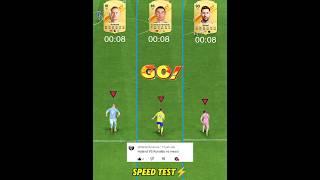 Haaland Vs Ronaldo Vs Messi - Speed Test | #shorts #eafc24 #messi #ronaldo #cr7 #haaland