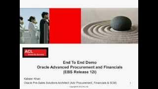 End To End Demo - R12i Advanced Procurement and Financials - 1/3