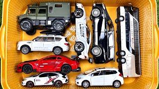 A Box Full Of Diecast Cars, Rolls Royce, Lamborgini, Ferarri, Lexus, Civic, Peugeot, Jeep, Fs22 #34