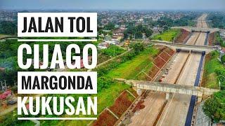 Begini penampakan Jalan Tol Cijago Seksi 2, Margonda -  Kukusan,  Depok,  Jawa Barat.