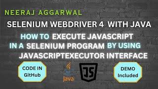 How to execute JavaScript code in Selenium Java program by using JAVASCRIPTEXECUTOR Interface