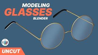 Modeling Glasses in Blender - UNCUT | TutsByKai