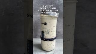 The Easiest Zero-Waste Sourdough Starter Recipe Ever! #bread#homebaking #sourdough #trending #recipe