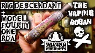 Rig Descendant & Model 41 RDA + Build & Wick  | The Vaping Bogan