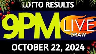 Lotto Result Today 9:00 pm draw October 22, 2024 Tuesday PCSO LIVE