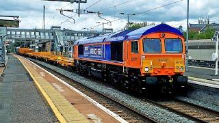 Newly Liveried 66720 TnT 66729 haul Wascosa Wagons through West Drayton for London Victoria 28/6/22