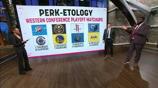 PERK-ETOLOGY ‼️ Big Perk projects the Western Conference NBA Playoff bracket  | NBA Countdown