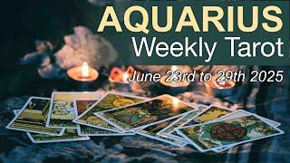 AQUARIUS "CHANGE BRINGS NEW OPTIMISM!" Weekly Tarot Reading June 23rd to 29th 2025 #aquarius #tarot