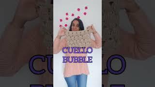 CUELLO PUNTO BURBUJA A CROCHET - Paso a paso en mí canal #crochet #invierno #crochettutorial