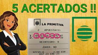 ‍‍5 ACERTADOS EN LA PRIMITIVA !! Y PRONOSTICO DE ESTA SEMANA 