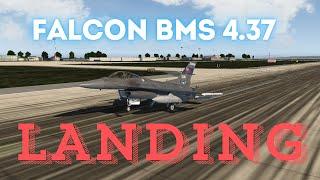 Falcon BMS 4.37 Tutorial - Landing