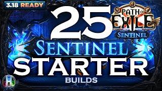 PATH OF EXILE 3.18 - 25 BEST POE STARTER BUILDS 3.18 SENTINEL LEAGUE - POE BUILDS - POE 3.18