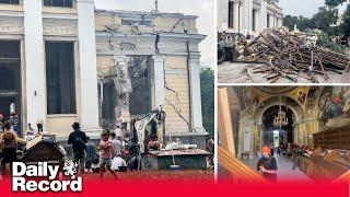 Russia destroys historic Odesa cathedral in missile attack on Black Sea city