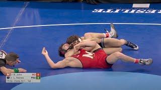 174lbs Levi Haines (Penn State) vs Branson John (Maryland)