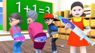 Squid Game 2 & Scary Teacher 3D Find Evil People Who Stole The Eggs Game 5 Times Challenge