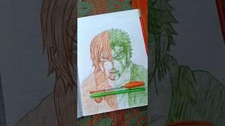Sanji ‍ and Zoro One Piece Drawing #onepiece #sanji #zoro #luffy