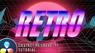 Create a RETRO style title in DaVinci Resolve 17 | Davinci Resolve 17 tutorial for beginners