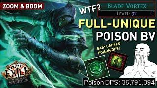 This【Full-Unique】Lv.32 Poison Blade Vortex set up can reach MAX DoT limit EASILY! Zoom & Boom 3.25