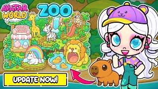 ZOO IN AVATAR WORLD! HOW TO OPEN ALL SECRET ANIMALS | HOW TO UNLOCK CAPYBARA | NEW UPDATE