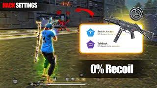 TalkBack Settings Free Fire | 0% Recoil 95% Headshots ️ | Brazil #settings  #freefire #2024