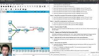 4.2.2.12 Packet Tracer - Configuring Extended ACLs Scenario 3  (Revised Audio)