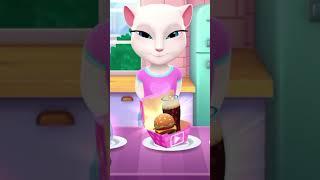 Никогда НЕ ДАВАЙ ГОВОРЯЩЕЙ АНДЖЕЛЕ ОТРАВЛЕННЫЙ ПОНЧИК! - Talking Angela #shorts