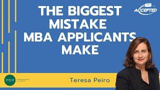 THIS Is the Biggest MBA Application Mistake According to INSEAD