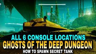 Destiny 2: Ghosts of the Deep Dungeon - All 6 Console Locations (How To Spawn The Secret Tank)