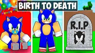 LA VIE DE SONIC TAPES DE LA NAISSANCE À LA MORT SUR ROBLOX BROOKHAVEN ! Shin Sonic Evolution !