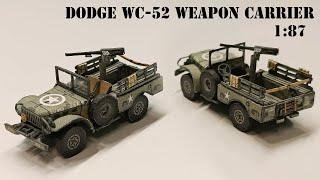 Dodge WC-52 Weapon Carrier 1:87 - part 02 .... Videos without sound, play your favourite music.