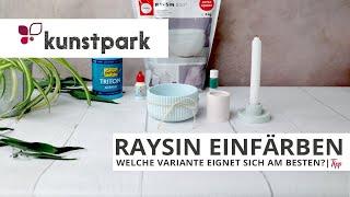 Raysin & Keraflott einfärben - mit Farbpigmenten, Acrylfarbe oder wie? 