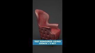 Armchair Rendering, Using 3DSMax 2015 and V-ray 3