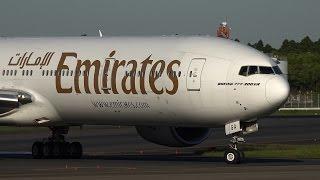 Emirates Boeing 777-300ER A6-EGA Landing at NRT 34R