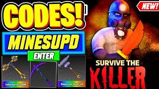 ️New️ ALL WORKING MINES UPDATE CODES For Survive The Killer - Roblox Survive The Killer Codes 2024