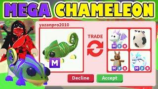 BIG WINS  TRADING MEGA NO POTION CHAMELEON  IN 2023 ADOPT ME! ROBLOX