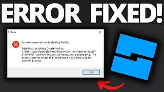 How To Fix An Error Occurred While Starting Roblox Studio