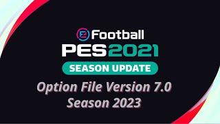 PES 2021 | Full Option File Season 2022-2023 Update PS4 PS5 | V7 DOWNLOAD