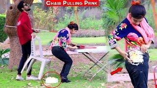 Chair Pulling Prank on People part 5 || BY AJ-AHSAN ||