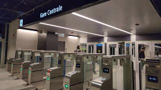 REM: fare gates at Central Station / Gare Centrale in Montreal are fully operational 