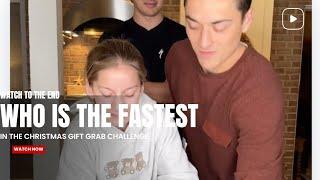 Who is the fastest in the CHRISTMAS GIFT GRAB CHALLENGE? theklemfamily #gaming #funny