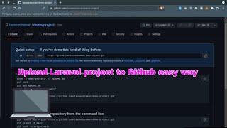 Upload Laravel Project to GitHub, easy way  #laravel #github