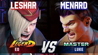 SF6 ▰ LESHAR (Ed) vs MENARD (Luke) ▰ High Level Gameplay