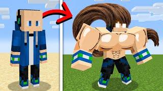 Minecraft But Your Hair = Your Strength