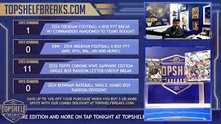 3/13/25 - Wednesday Night Breaks! Obsidian and Topps Finest Football