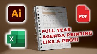 How to Make a Professional Daily Planner (365 Page Agenda) in 3 minutes!!