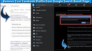 How to Remove Your Facebook Profile from Google & Other Search Engines