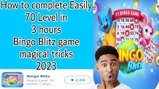 How to complete Easily 70 Level Bingo Blitz game 2023 | English language tutorial 2023