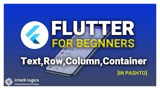 2. Basic Widgets in Flutter Text, Row, Column, Container - Pashto