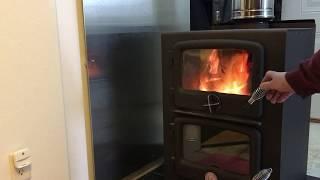 Lighting a fire in the Nectre Bakers Oven.