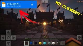 RTX Shader For Mcpe 1.20 | Render Dragon Shader Mcpe 1.20 | Realistic Minecraft PE | In Hindi